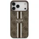 Guess 4G Printed Stripes MagSafe Case for iPhone 17 Pro Max, Brown