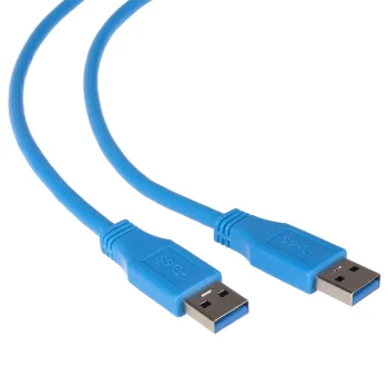 USB 3.0 kabelis Maclean MCTV-582, USB-A uz USB-A, 1.8 m, zils