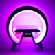 RGB ночник с беспроводной зарядкой, Bluetooth колонкой, радио и...