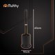 Ruhhy Silicone Toilet Brush with Holder, Black