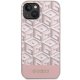 Guess iPhone 14 Plus Case GCube Stripes MagSafe, Pink