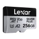 Atmiņas karte Lexar High-Performance Silver Plus microSDXC 256GB + adapteris