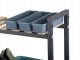 Divlīmeņu plaukts uz riteņiem terasei, dārzam, mājām | Wooden Two-level Shelf on Wheels