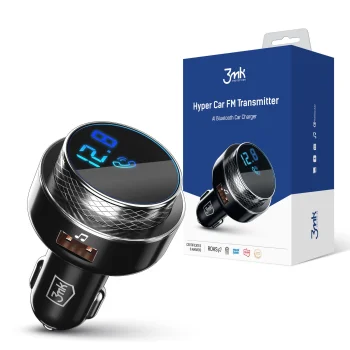 3mk Hyper Car FM raidītājs ar Bluetooth un 30W lādētāju
