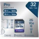 Verbatim Pro SDHC atmiņas karte 32 GB, Class 10, UHS-I U3