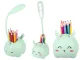 Kids LED Night Light with Organizer and Phone Stand, Green