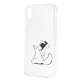Чехол Karl Lagerfeld Choupette Fun для iPhone XS Max, прозрачный
