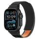 Tech-Protect Nylon Elite siksniņa Apple Watch 44/45/46/49 mm, melni oranža