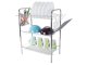 Three-Tier Dish Drainer with Utensil Holders, Silver
