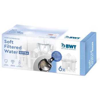 BWT Soft Filtered Water EXTRA 814560 Water Filter Cartridges, 6-Pack, White