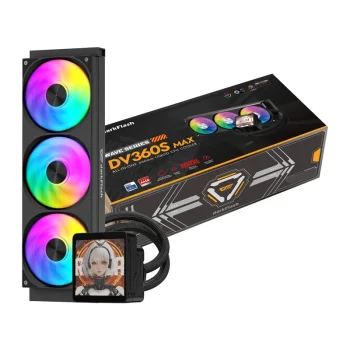 Система водяного охлаждения DarkFlash DV360S MAX, 3.95" IPS, ARGB, черная