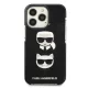Karl Lagerfeld Karl&Choupette Head vāciņš iPhone 13 / 13 Pro - Black
