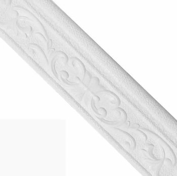 Self-Adhesive Flexible Molding Trim for Wall and Ceiling, White