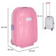 Bērnu ceļojumu soma ar riteņiem, koferis, čemodāns, Rozā | Kids Travel Luggage Bag Ride On Suitcase