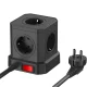 Strāvas sadalītājs Newell GaN Power Cube 9in1, 4000 W, 1.5 m, melns