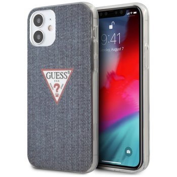 Guess iPhone 12 mini Case Jeans Collection, Navy Blue