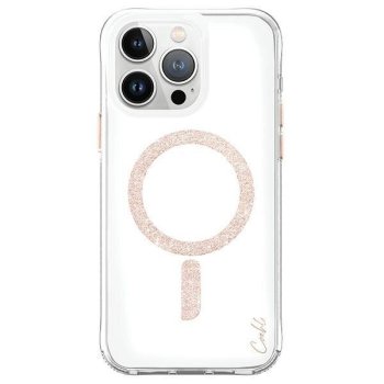 Uniq case Coehl Glace iPhone 15 Pro 6.1" Magnetic Charging pink-gold/rose gold