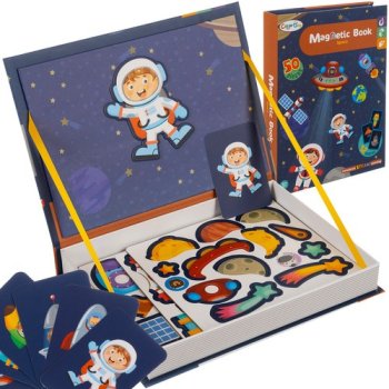 Space Magnetic Puzzle Book Educational Travel Toy 24731