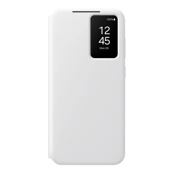 Чехол-книжка Samsung Smart View Wallet для Galaxy S24 FE, белый