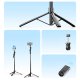 Orico SPM175 Selfie Stick Tripod with 1/4\" Thread and Bluetooth 5.2, Black