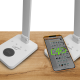 LED Desk Lamp with Wireless Charger 10W, Dimmable Touch Control, 3 Modes, White, LTC