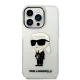 Karl Lagerfeld Ikonik Karl caurspīdīgs vāciņš iPhone 14 Pro