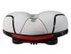 Comfortable gel bike saddle with reflector, white