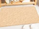 Мягкий впитывающий коврик для ванной, 80x50 см, бежевый