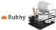 Divstāvu trauku žāvētājs Ruhhy, Melns | Two-tier Dish Dryer