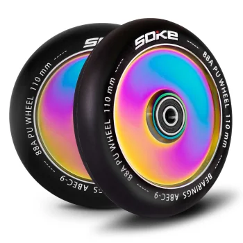 Колеса для самоката Soke 110 мм 2 шт., Rainbow
