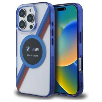 BMW BMHMP16L23HTPUT iPhone 16 Pro 6.3" caurspīdīgs cietais futrālis Motosport IML Circle MagSafe | transparent...