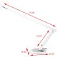 Galda Lampa Slim 20W Balta | Desk Lamp White