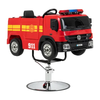 Bērnu frizieru krēsls Gabbiano Ugunsdzēsēju auto, sarkans