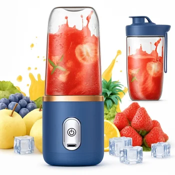 Portable Blender for Smoothies and Shakes USB, 45W, 6 Blades, 2 x 400ml