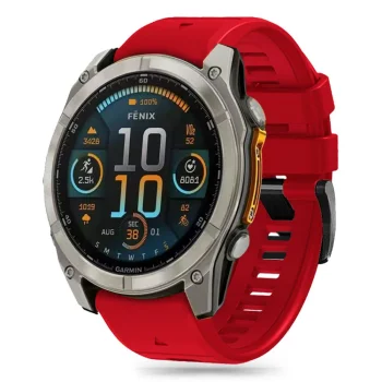 Ремешок Tech-Protect для Garmin Fenix 5X / 6X / 7X / 8 (51 mm) Silicone Line, красный