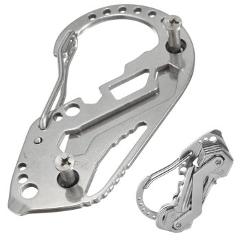 Multifunctional Keychain Carabiner Survival Multitool