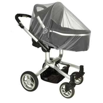 Universal Stroller Mosquito Net with Elastic Band, 140cm, Grey
