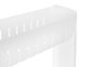 Storage Trolley on Wheels, Rolling Cart Organizer Shelf for Bathroom Kitchen Laundry Room Narrow Places, White