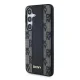 Чехол DKNY для Samsung Galaxy S24 Leather Checkered Mono Pattern MagSafe, черный