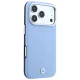 Чехол BMW Sign Deboss Quilted Metal Logo MagSafe для iPhone 17 Pro / 18 Pro, синий