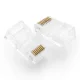 Ugreen 100x разъем RJ45 8P8C (UTP Cat. 5 / Cat. 5e) прозрачный (NW110)
