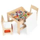 Ecotoys ZKC-1C bērnu mēbeļu komplekts ar tāfeli (galds un 2 krēsli)
