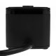 Pagarinātājs kubs Huslog ar 3 ligzdām un 4 USB portiem USB-C, melns