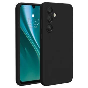 Etteri Silicone Case vāciņš Samsung Galaxy A56 5G, melns