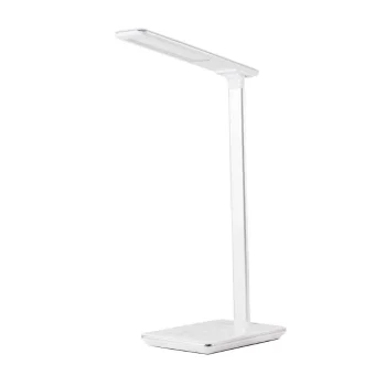 Huslog OW-390202 Galda lampa ar bezvadu lādētāju, balta