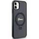 Guess iPhone 11 / Xr Case Ring Stand Script Glitter MagSafe, Black