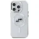 Karl Lagerfeld IML Metal Karl&Choupette Head MagSafe vāciņš iPhone 15 Pro, Balts