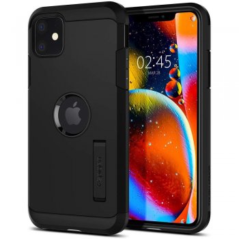 Apple Iphone 11 6.1'' Spigen Tough Armor Case Cover, Black | Telefona Vāciņš Maciņš Maks Apvalks Bampers