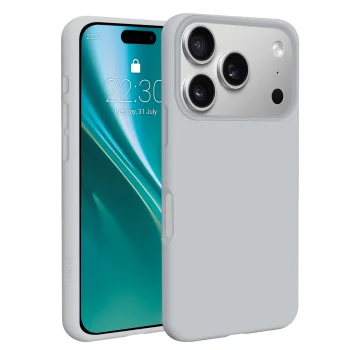 Etteri Silicone Mag vāciņš priekš iPhone 17 Pro / 18 Pro, sudraba krāsā