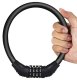 Heavy Duty Combination Bike Lock for Bicycles and Electric Scooters, Black